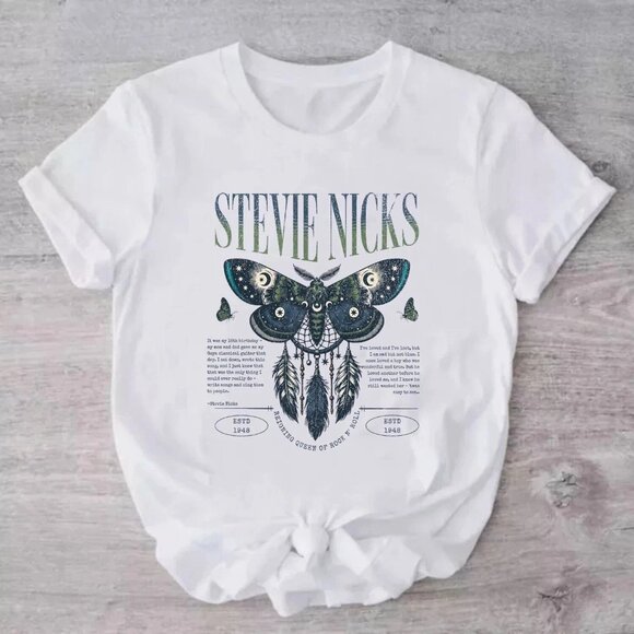 Stephanie P Other - Stevie Nicks Fan Shirt, Stevie Nicks Graphic Tee Rock Music Band T-Shirt 128